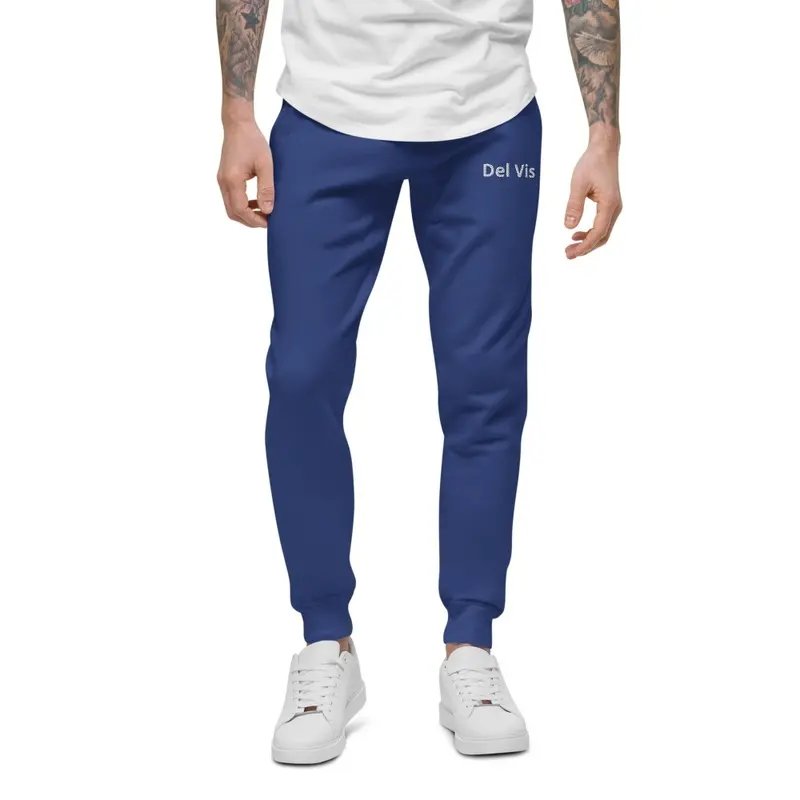 Bubble Cuffed Joggers - Navy